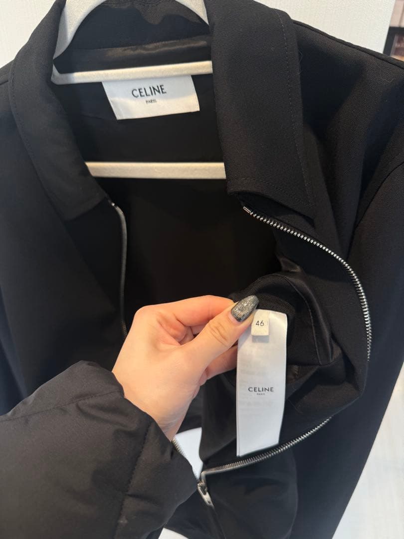 セリーヌ　CELINE ブラック ジップアップジャケット　ブルゾン