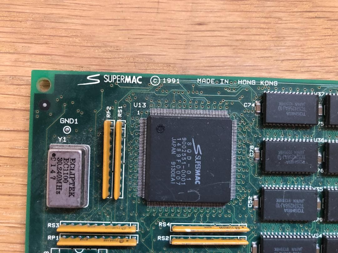 SUPERMAC グラフックカード 1991年製 NUBUS接続