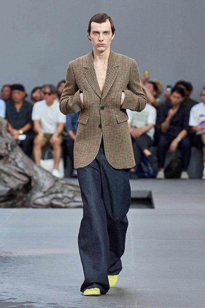 【激レア】LOEWE80’sカシミア混ウールテーラードジャケット アナグラムタグ