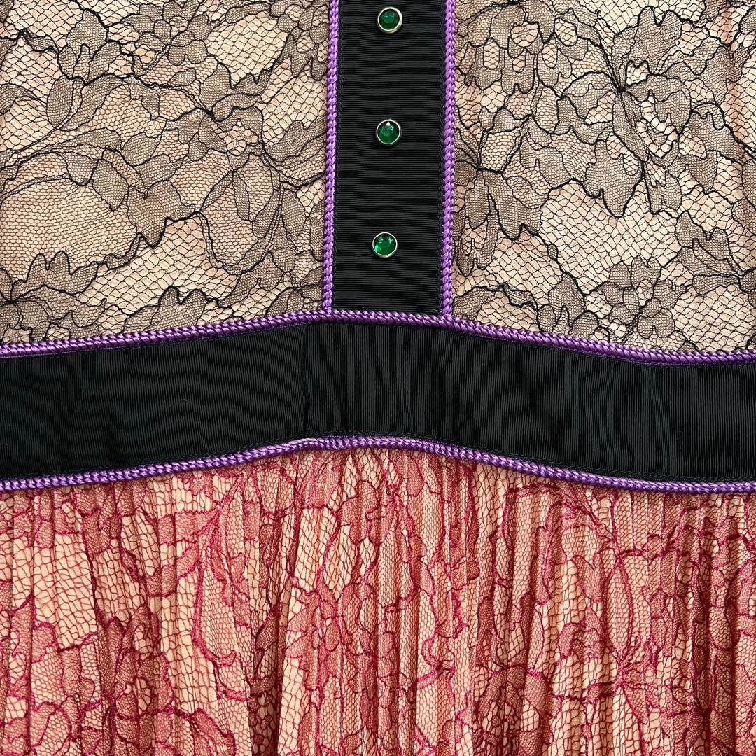 GUCCI Resort 2016 レース ウエスタン ドレス ミケーレ 38