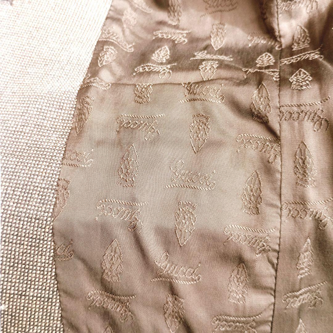 GUCCI　グッチ　チェック　エンブレムワッペン　テーラードジャケット