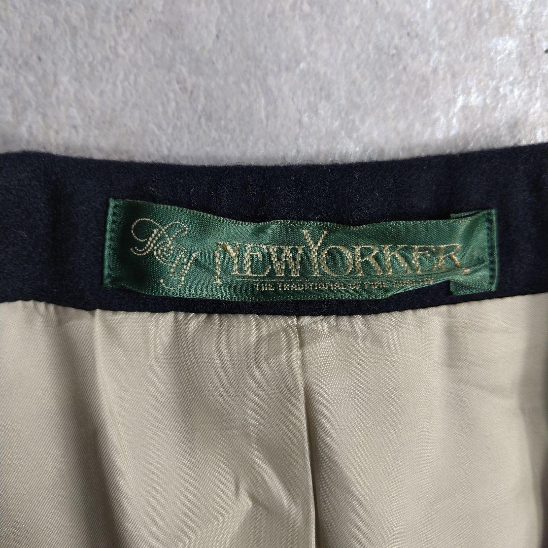 New Yorker✨紺ブレ✨金ボタン✨ダブルブレスト　カシミヤ入り　9AR
