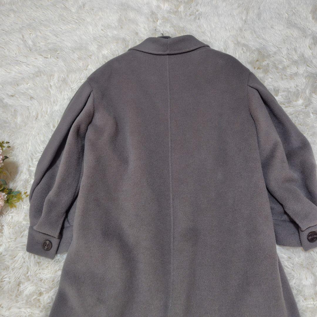 【美品♡近年モデル】エトレトウキョウ　バルーンスリーブリバーロングコート　グレー