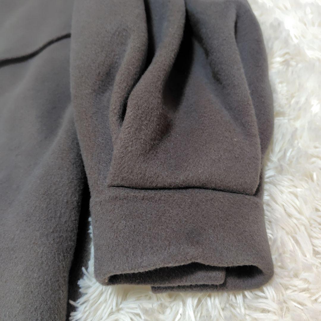 【美品♡近年モデル】エトレトウキョウ　バルーンスリーブリバーロングコート　グレー