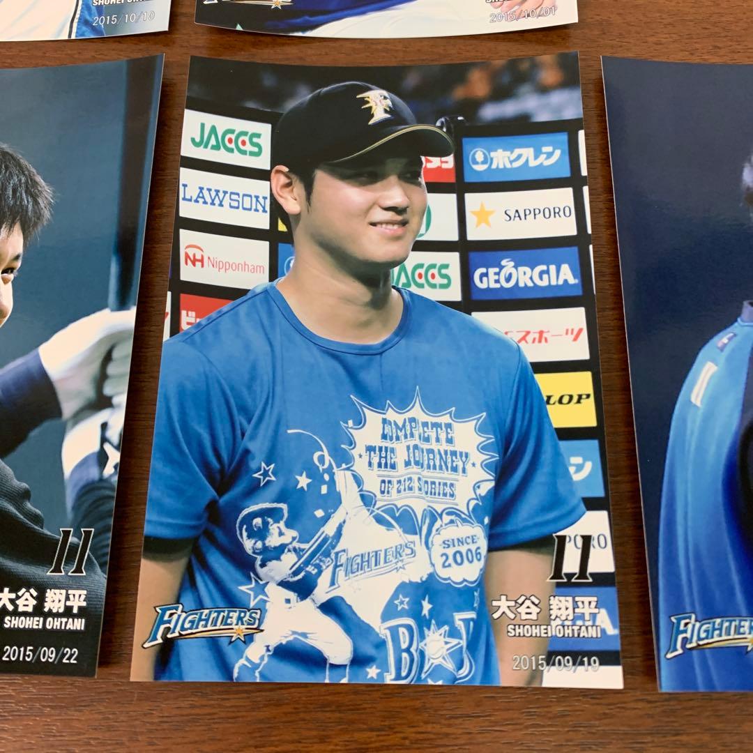 ❶　大谷翔平選手 2015年 ハイライトフォト 写真 縦 10枚