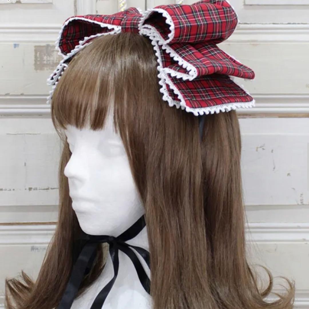 Dress up はしごレースリボンワンピース リボンヘッドドレス セット