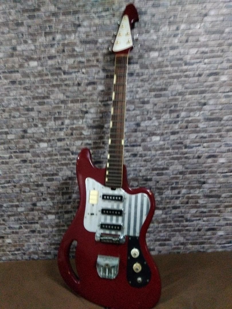 TEISCO TG-64　赤系　ビザール　ギター　ジャンク