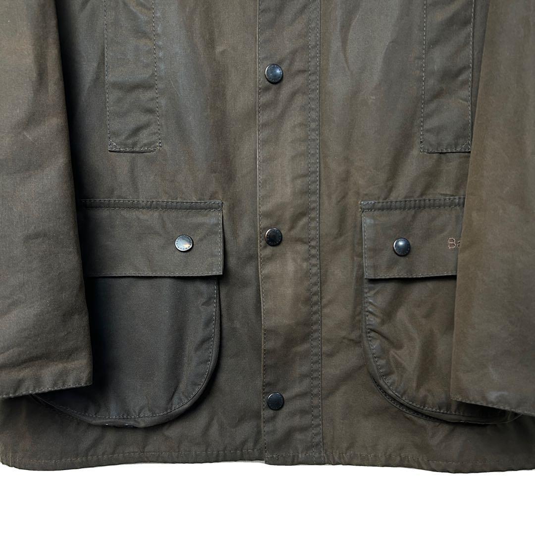 美品 16年 Barbour ビューフォート オイルドジャケット カーキ 英国製