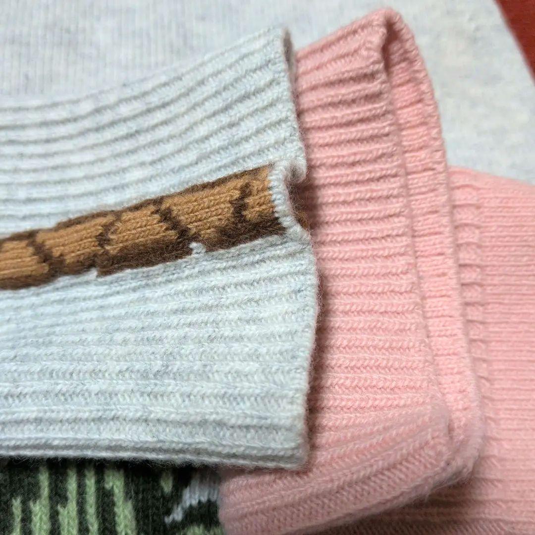 【美品】ロエベLOEWE 　　アナグラム 刺繍 ウール100% カーディガン