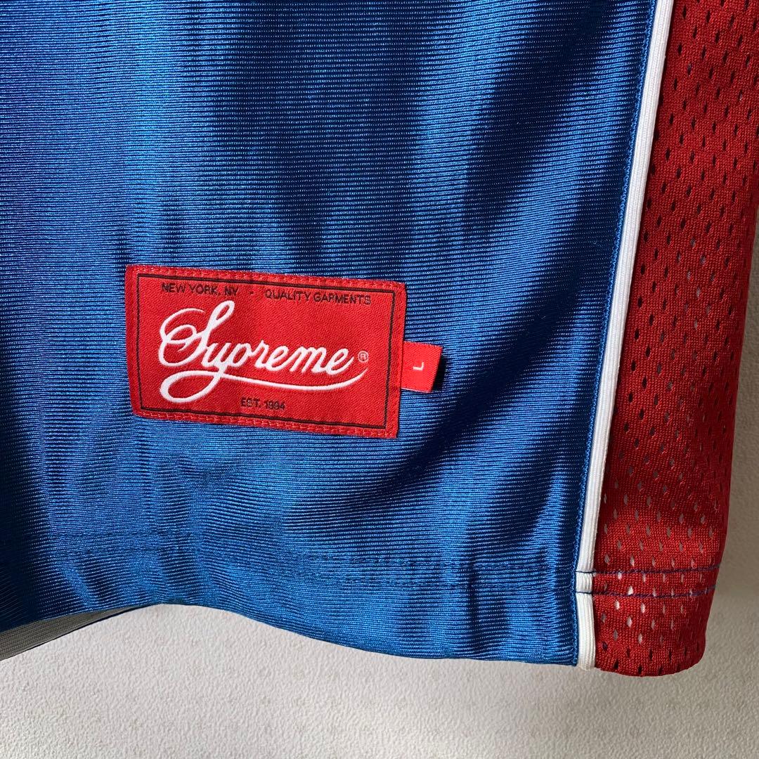美品　SUPREME　リバーシブルタンクトップ　L　バスケットボール　刺繍