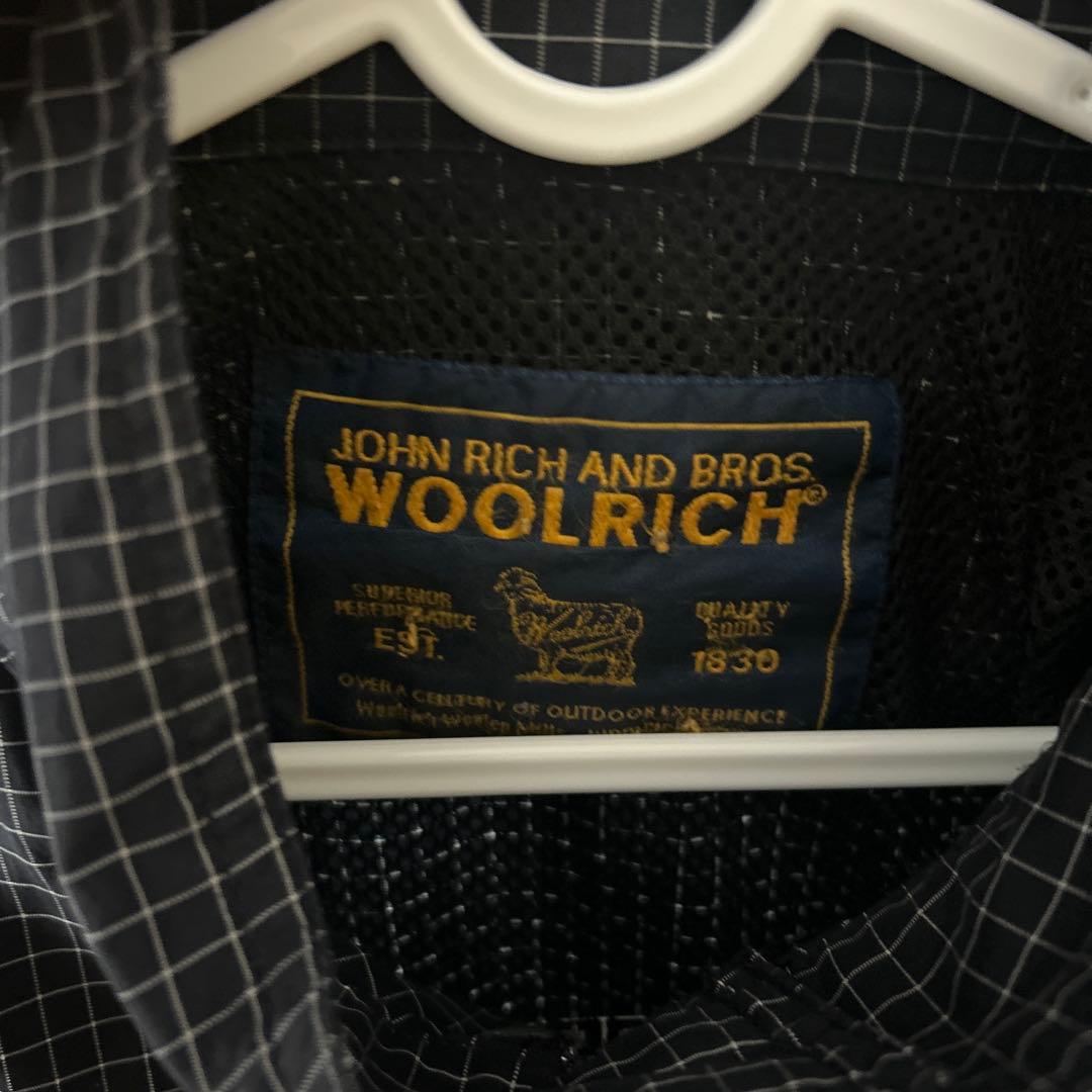 ポーカーズ　アツムWOOLRICHナイロンジャケットチェック 90年代