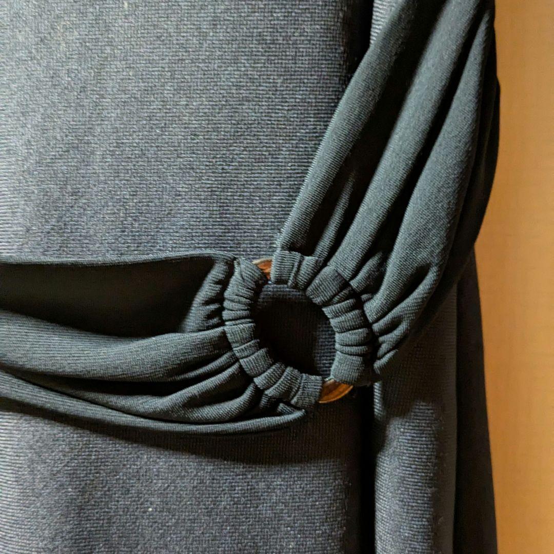 極美品　MaxMara　ワンピース　黒　ベルト　38　5分 　カシュクール