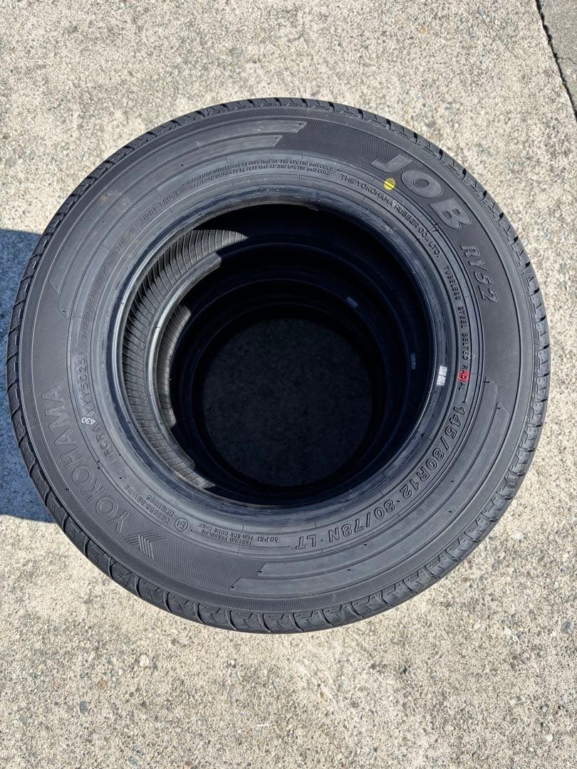 ヨコハマタイヤ JOB RY52 サマータイヤ　145/80R12 80/78N