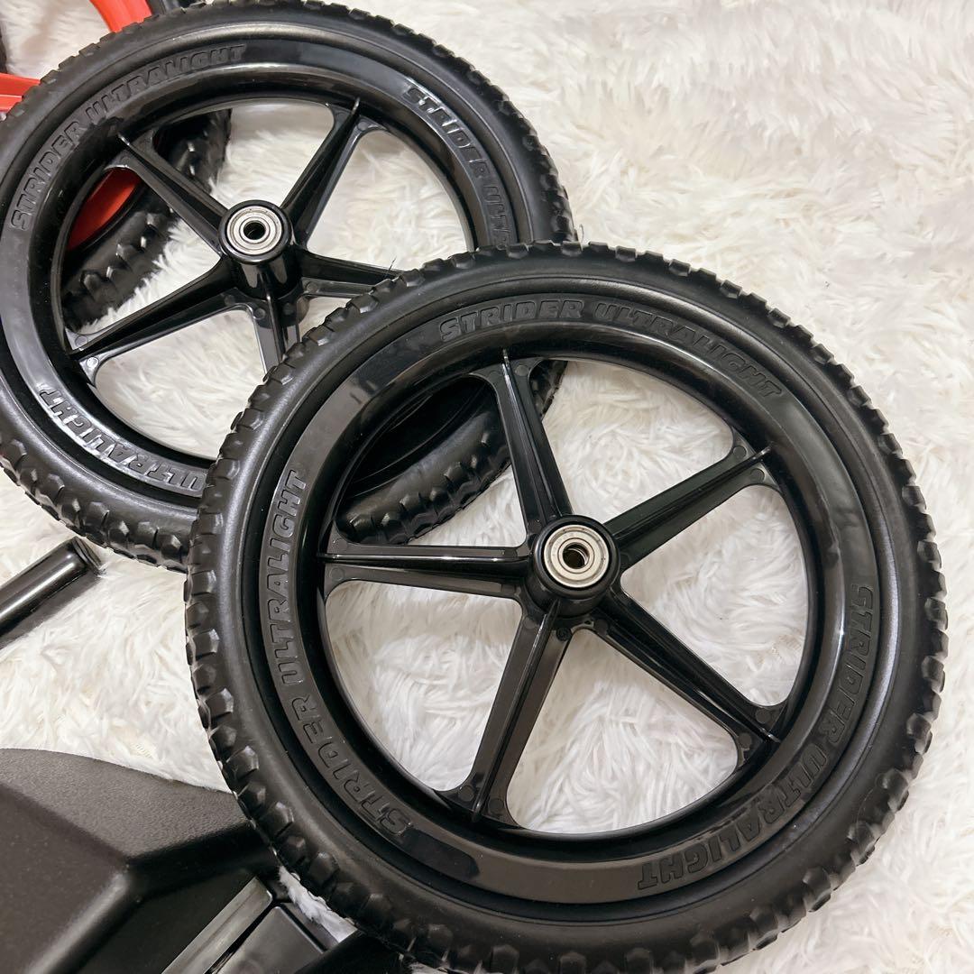 未使用 STRIDER スポーツ 12インチ レッド スペアタイヤ 純正スタンド