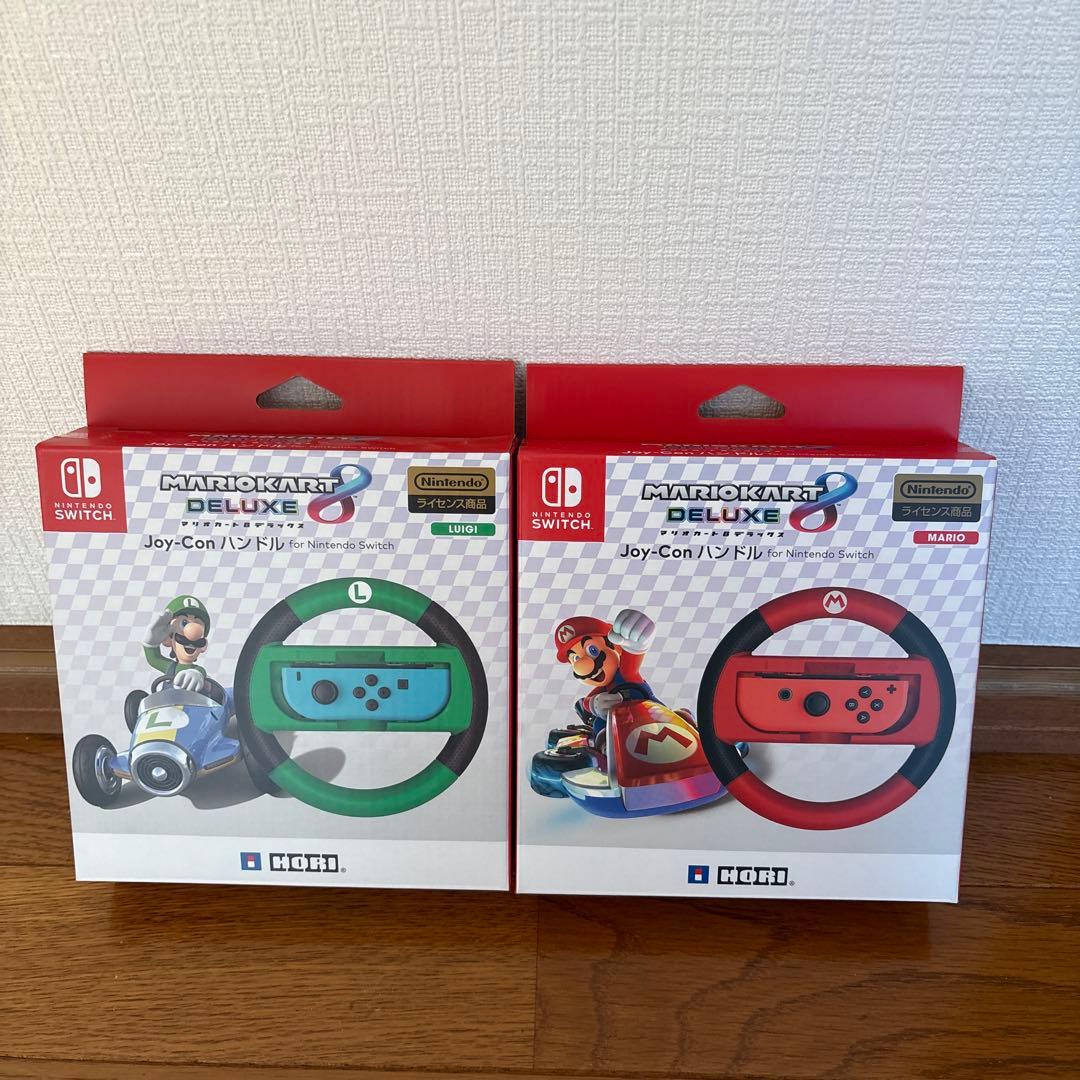 マリオカートデラックス8 ＆ジョイコンハンドル２個セット　Switch