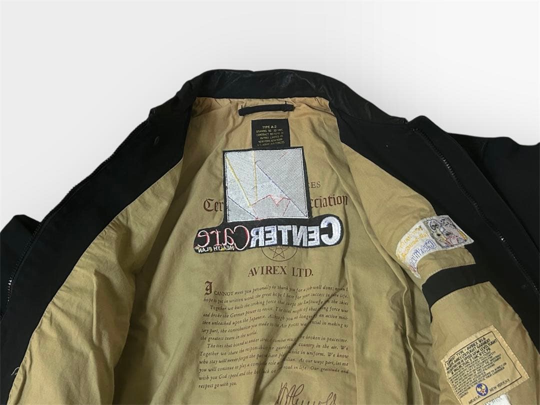 ジャケット・アウター 80~90's AVIREX Twill&Leather A2 Jacket