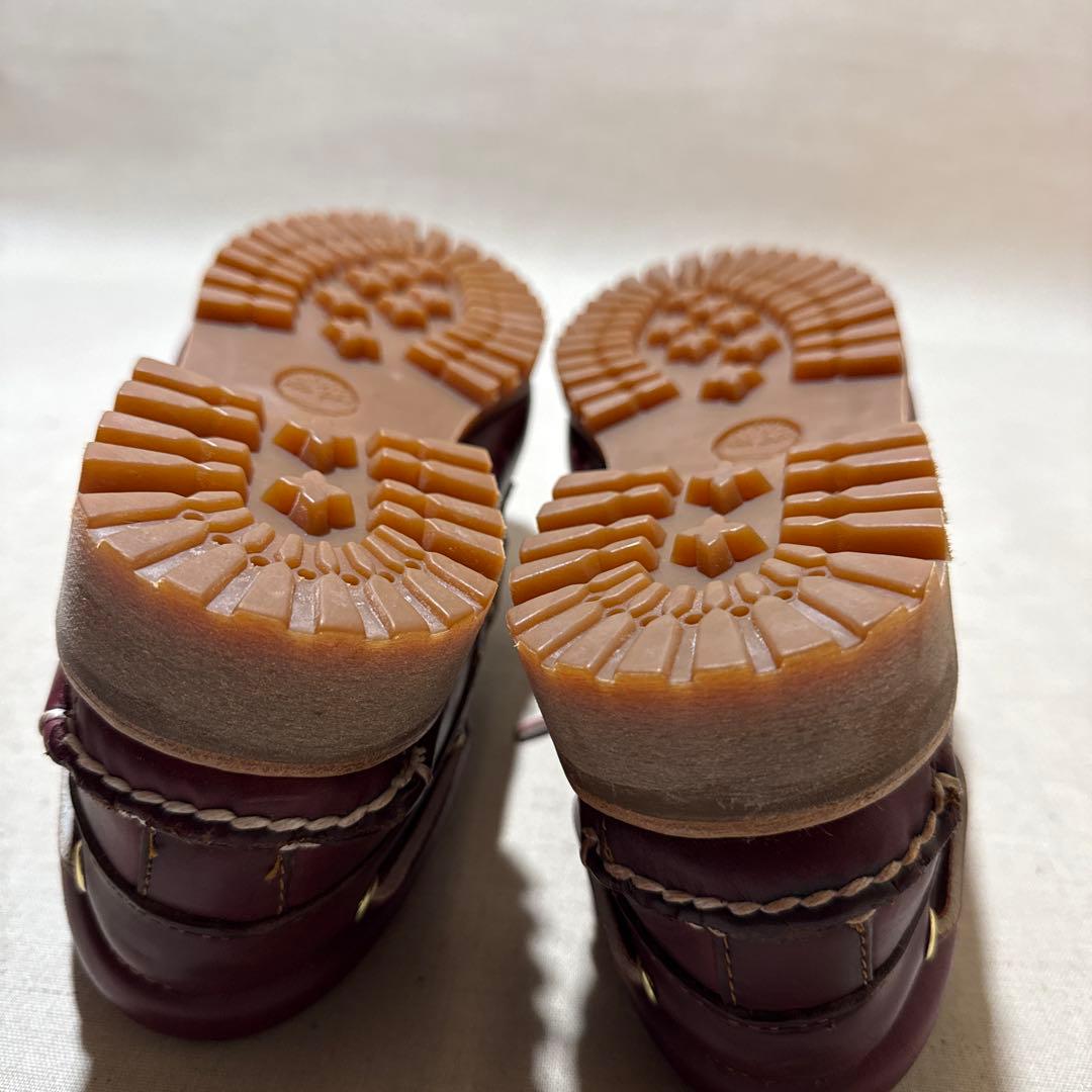 新品 ティンバーランド 3eye デッキシューズ ボルドー 26.0 モカシン