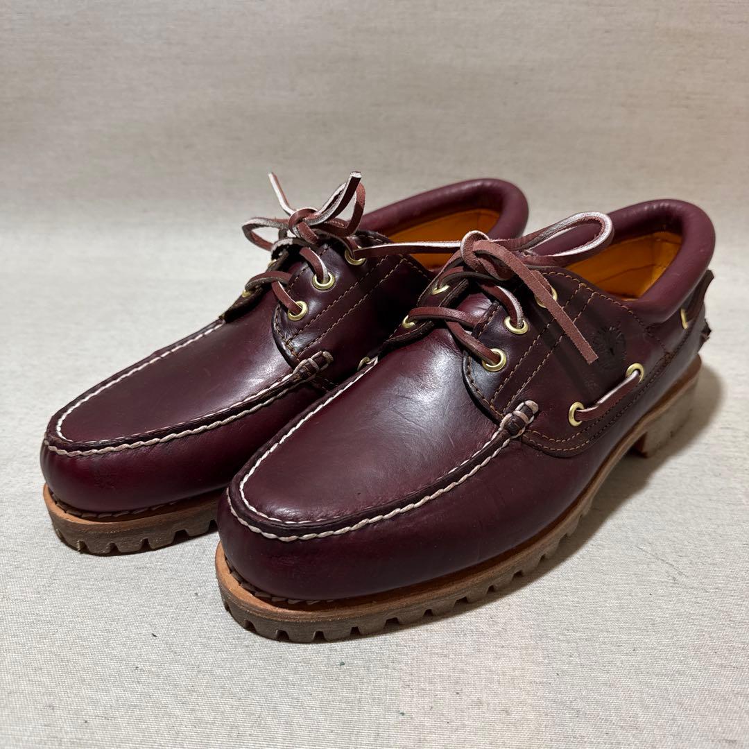 新品 ティンバーランド 3eye デッキシューズ ボルドー 26.0 モカシン