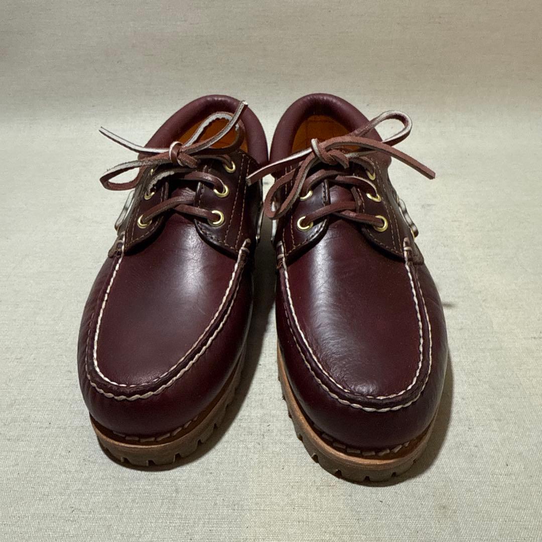 新品 ティンバーランド 3eye デッキシューズ ボルドー 26.0 モカシン