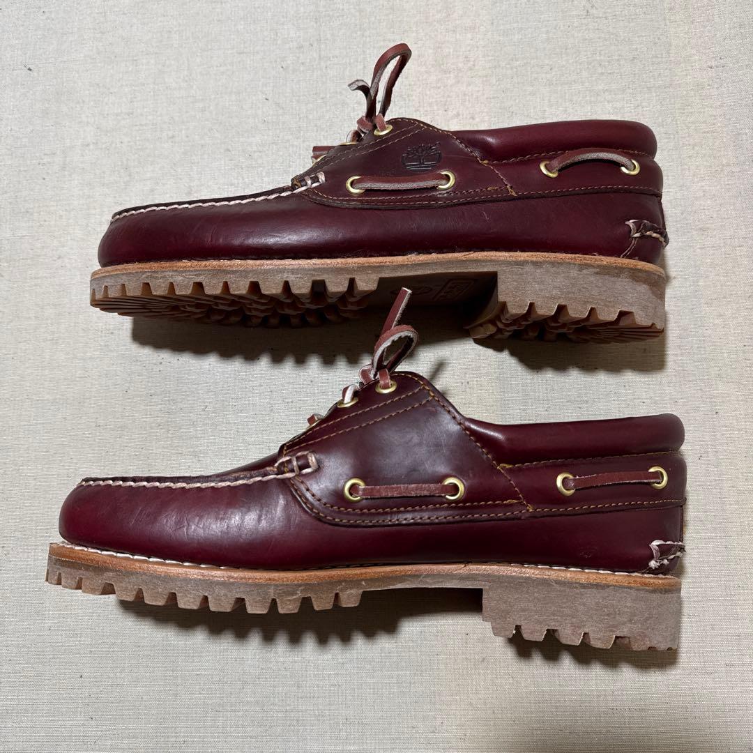 新品 ティンバーランド 3eye デッキシューズ ボルドー 26.0 モカシン