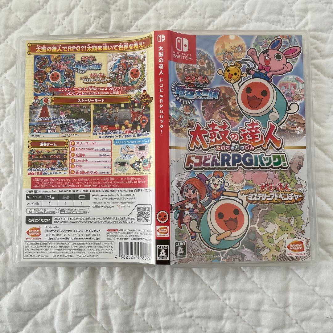 【switch】太鼓の達人　太鼓とバチ　ライセンス商品　ソフト　セット売り