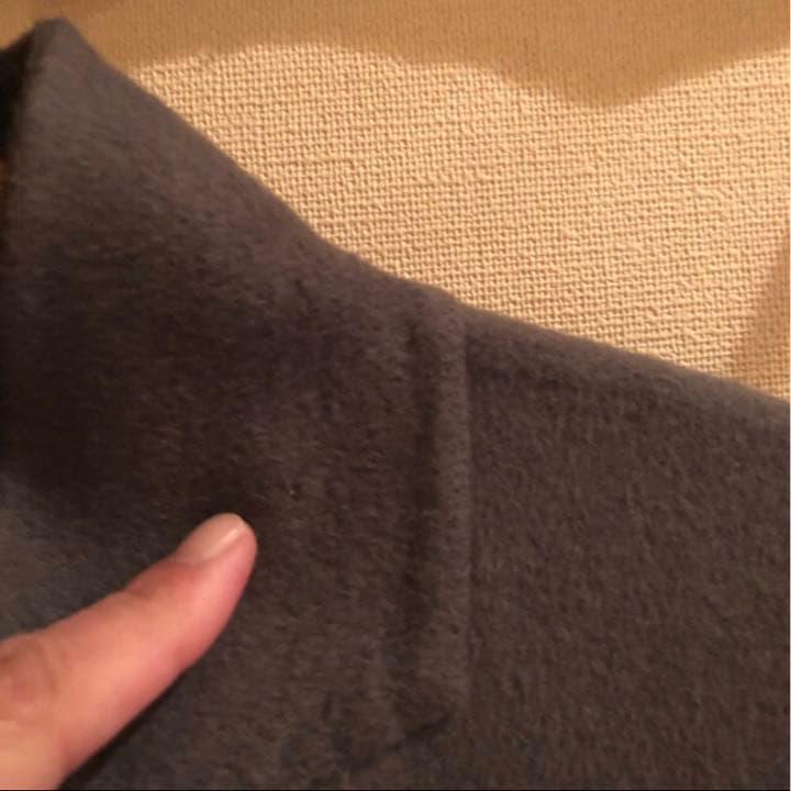 【美品】HAUNT ウールリバーコート/38/カーキ