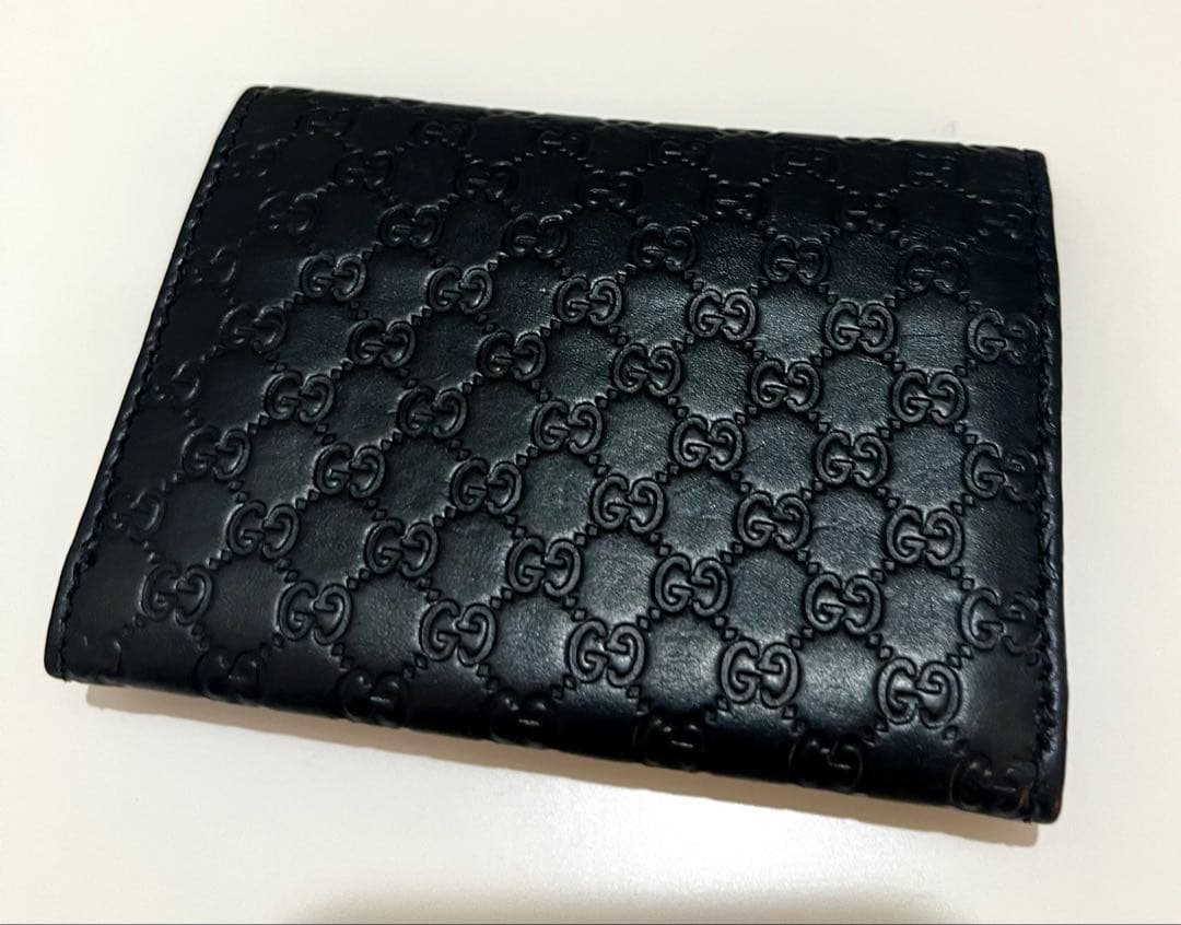 GUCCI ブラックレザー 名刺入れ