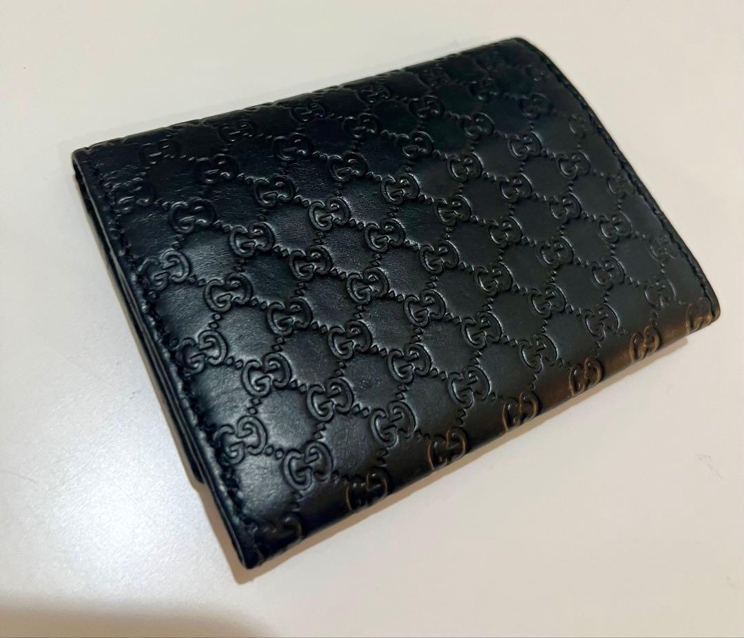 GUCCI ブラックレザー 名刺入れ