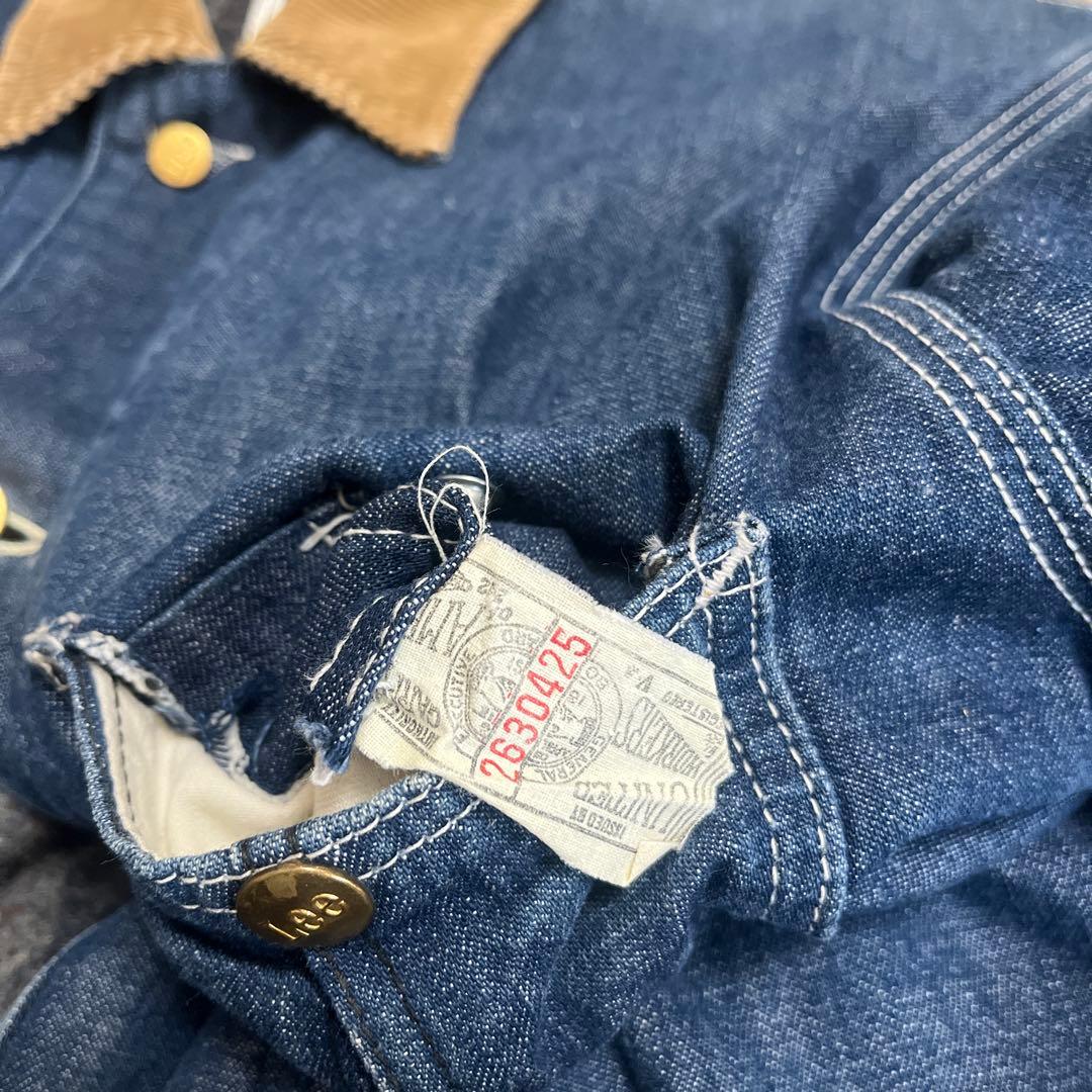 【美品】70s Lee 81-LJ USA製 カバーオール ブランケットライナー