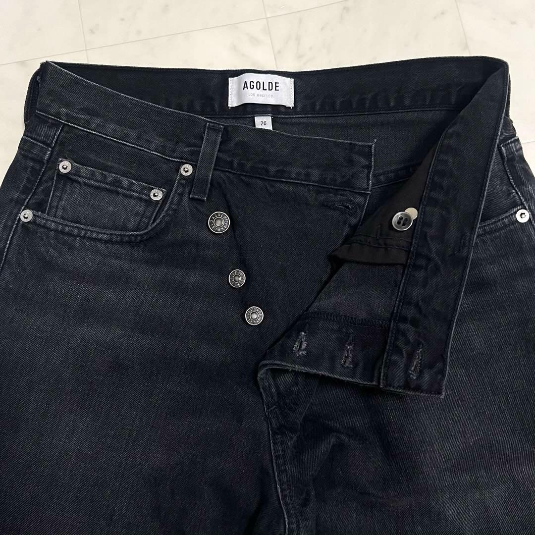 AGOLDE アシンメトリーデニムパンツ