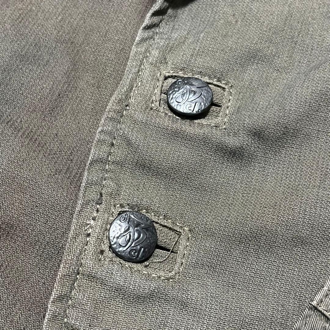 【DIESEL】ディーゼル ジャケット ブラウン Y2K デザイン Mサイズ