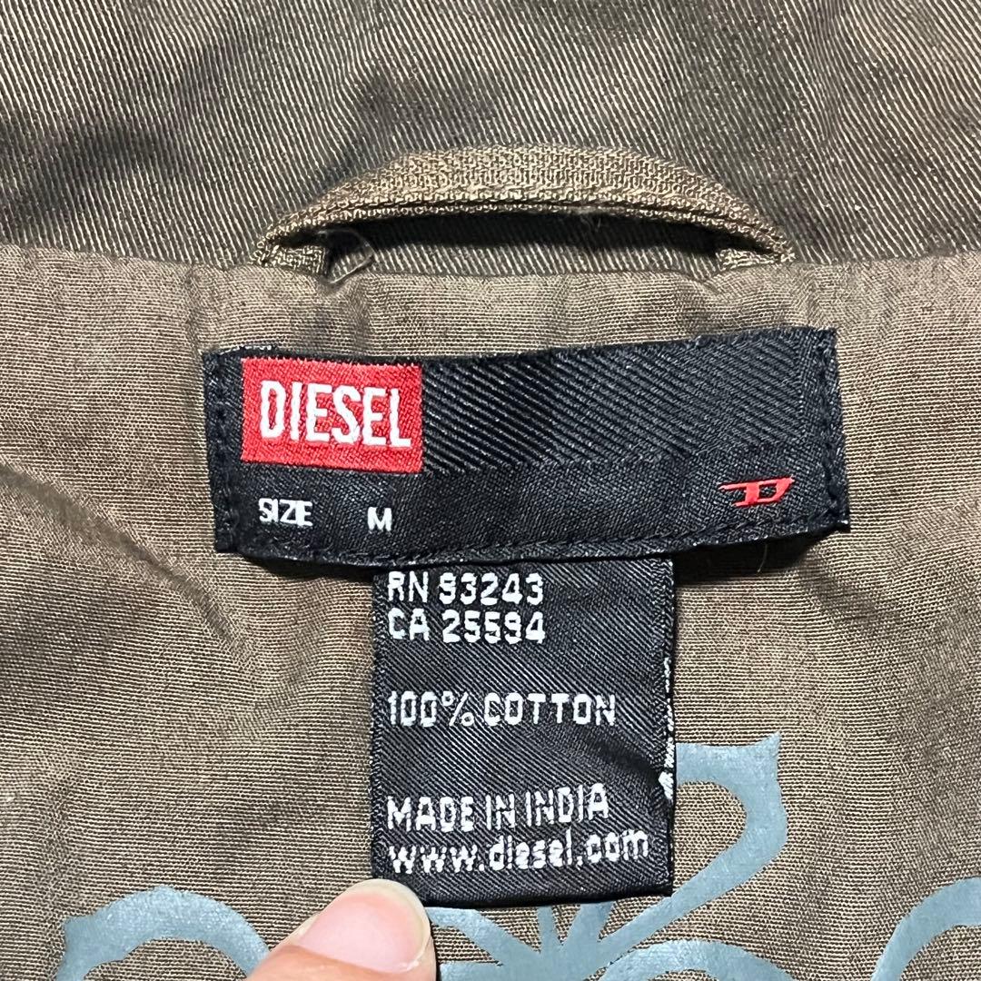 【DIESEL】ディーゼル ジャケット ブラウン Y2K デザイン Mサイズ