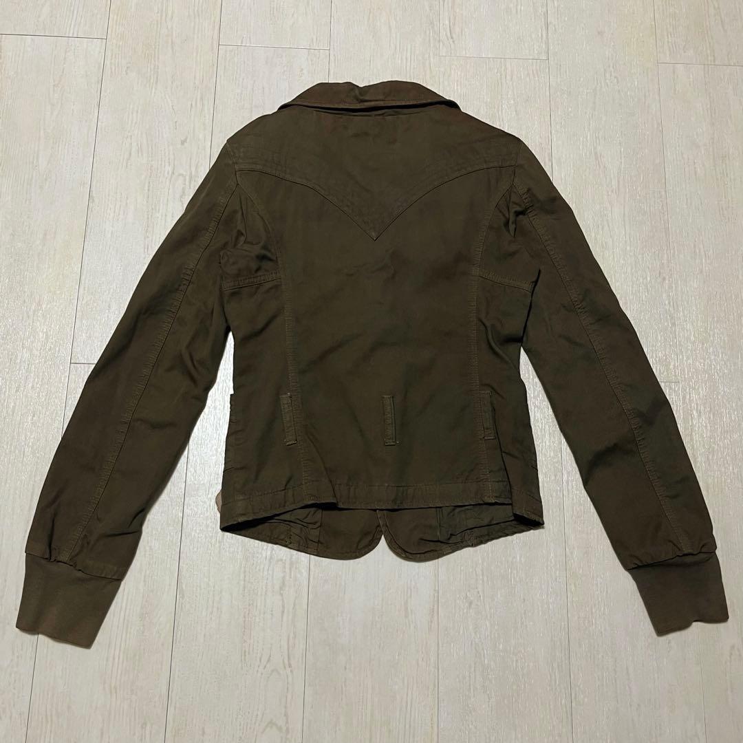 【DIESEL】ディーゼル ジャケット ブラウン Y2K デザイン Mサイズ