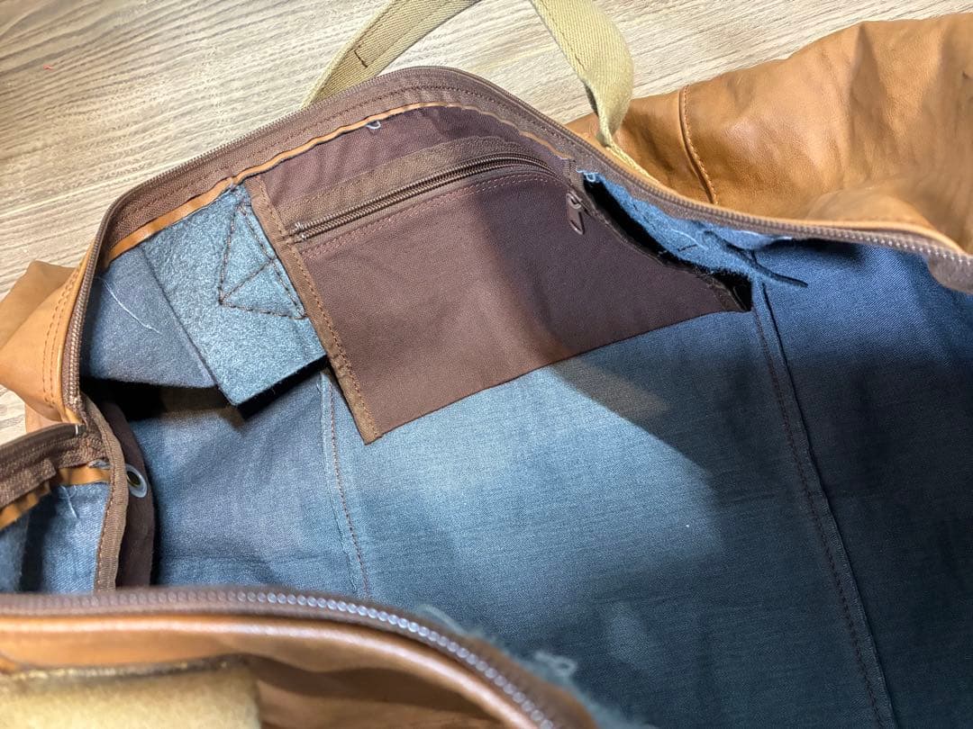 SAZABY 本革ボストンバッグ　ショルダーバッグ　2way