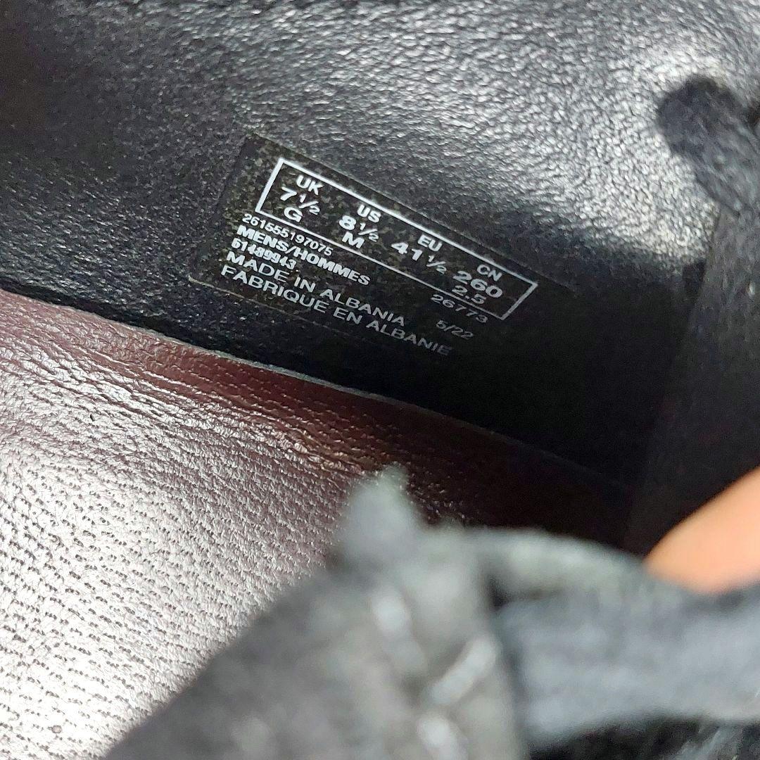 クラークス ワラビー スエードレザーモカシン　デッキシューズ 革靴 ブラック 黒