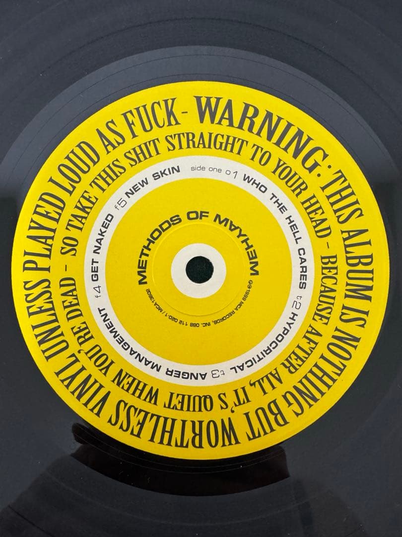 METHODS OF MAYHEM レコード　②美品
