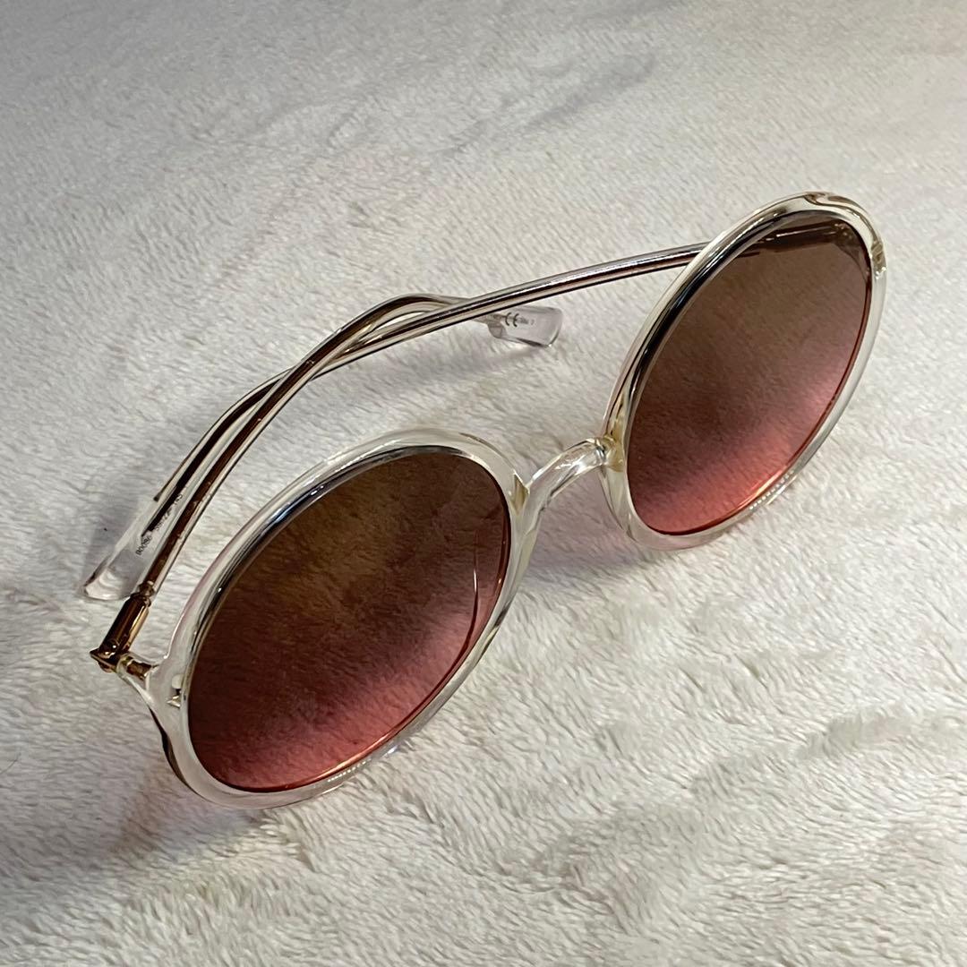 Dior サングラス SOSTELLAIRE3 クリア ピンク ラウンド