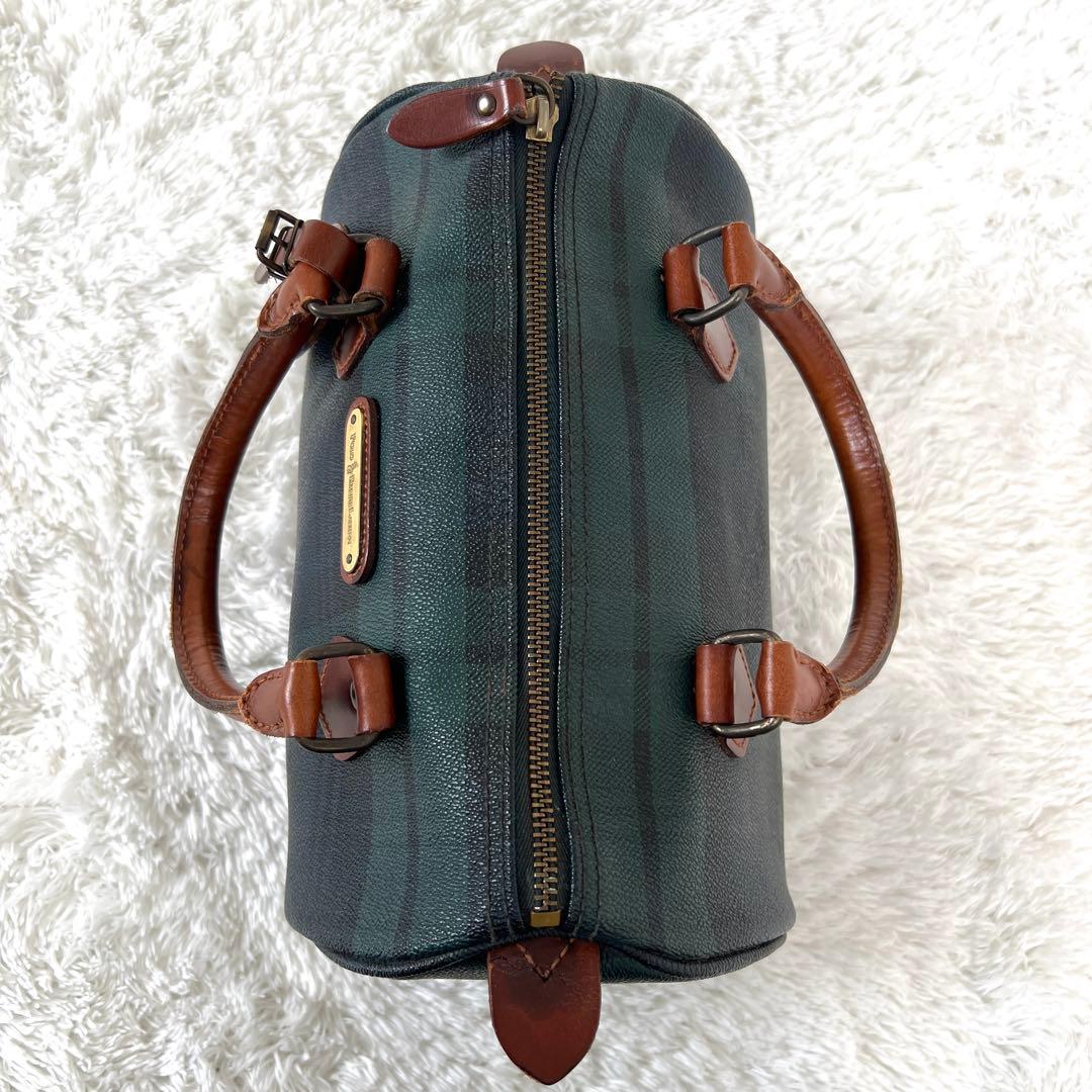 POLO RALPH LAURENミニボストンバッグ ブラックウォッチ