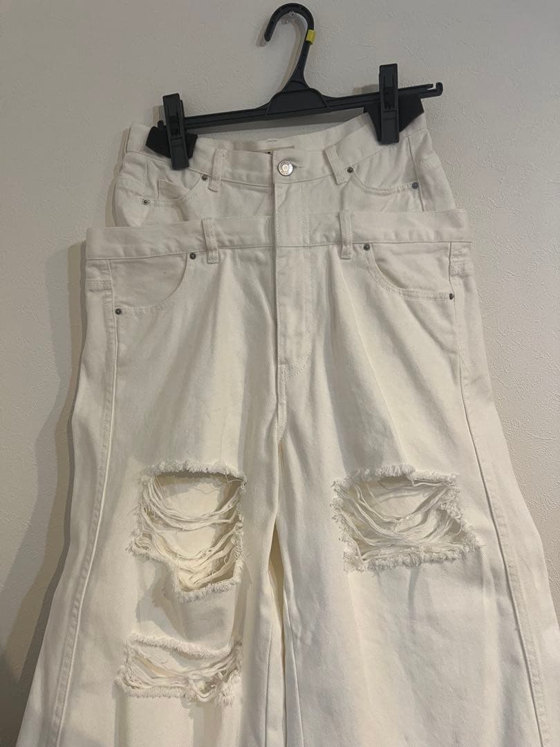 パンツ THETOE/Lexington Double Belt Denim Pants