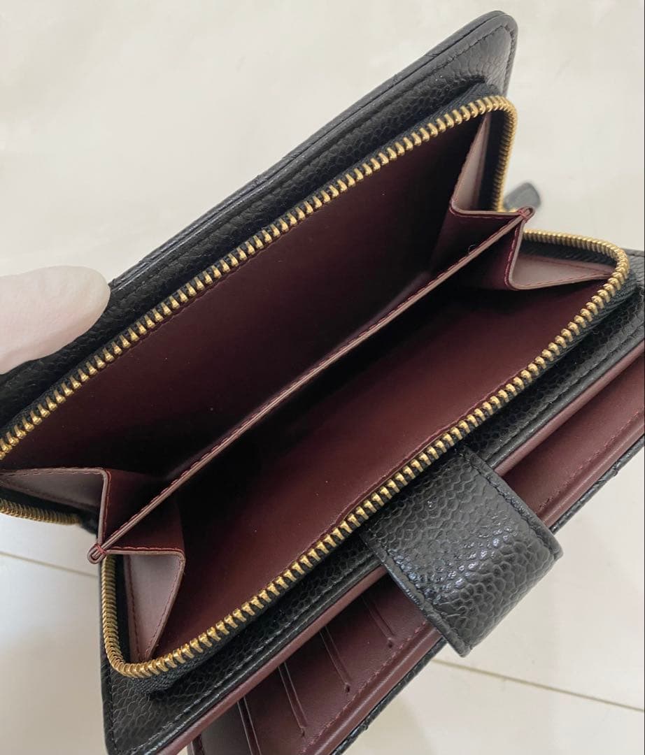 CHANEL マトラッセブラック 二つ折り財布
