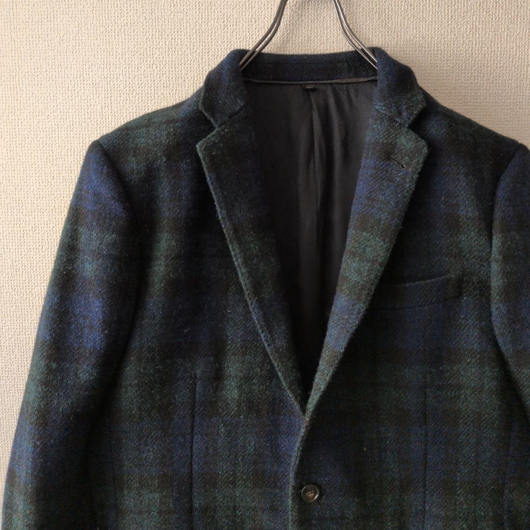 新品 J.CREW×HARRIS TWEED チェック柄 テーラードジャケット