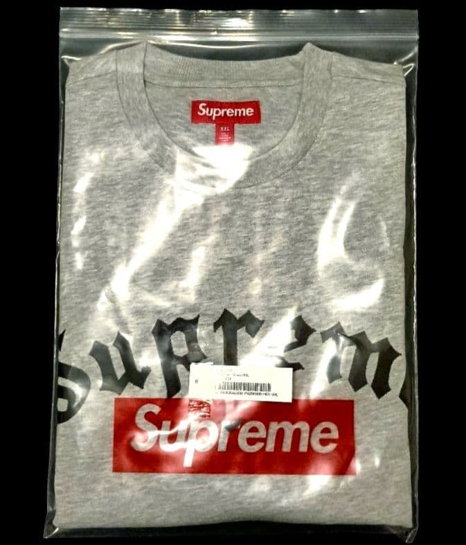 ⭕シュプリーム クロス S/S シャツ グレー XXL(完売サイズ)