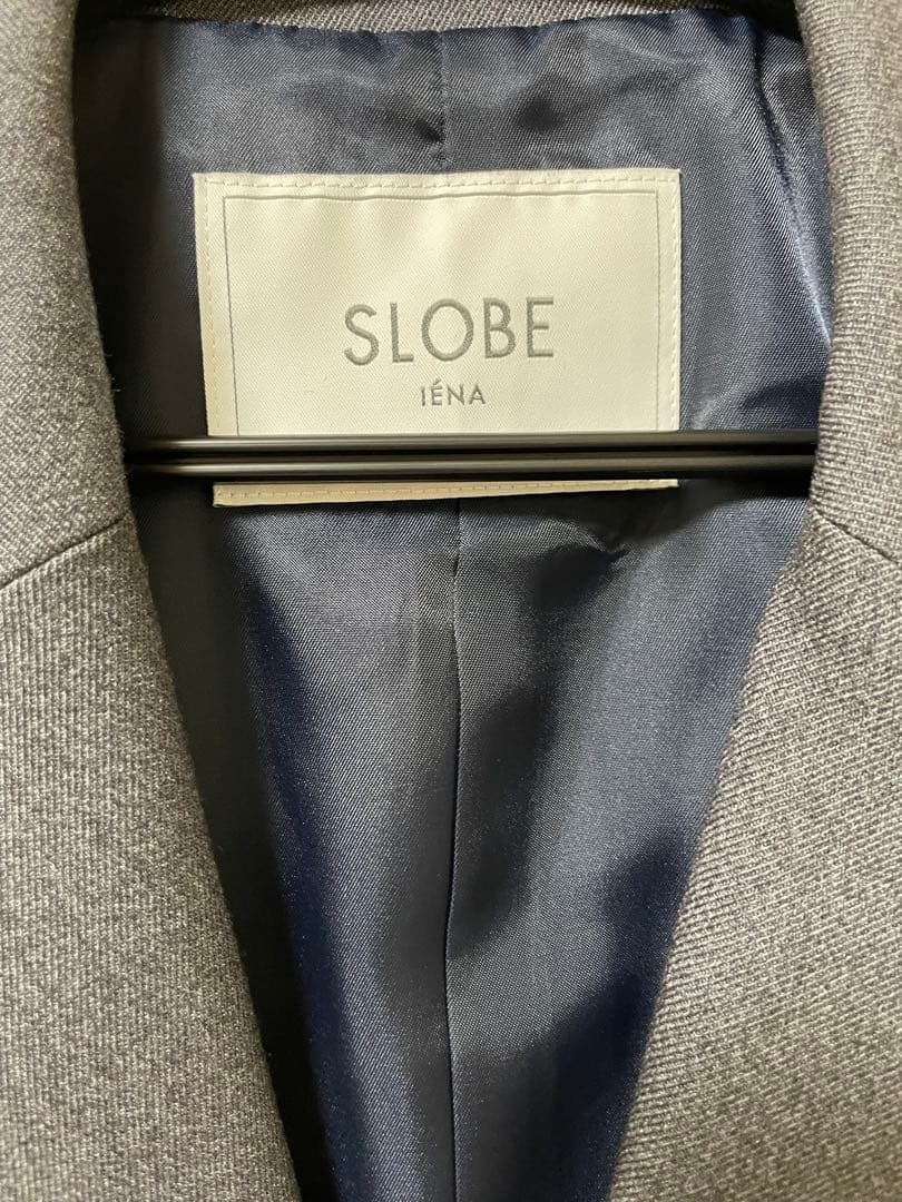 SLOBE IENA新品同様TRダブルブレストジャケット グレー