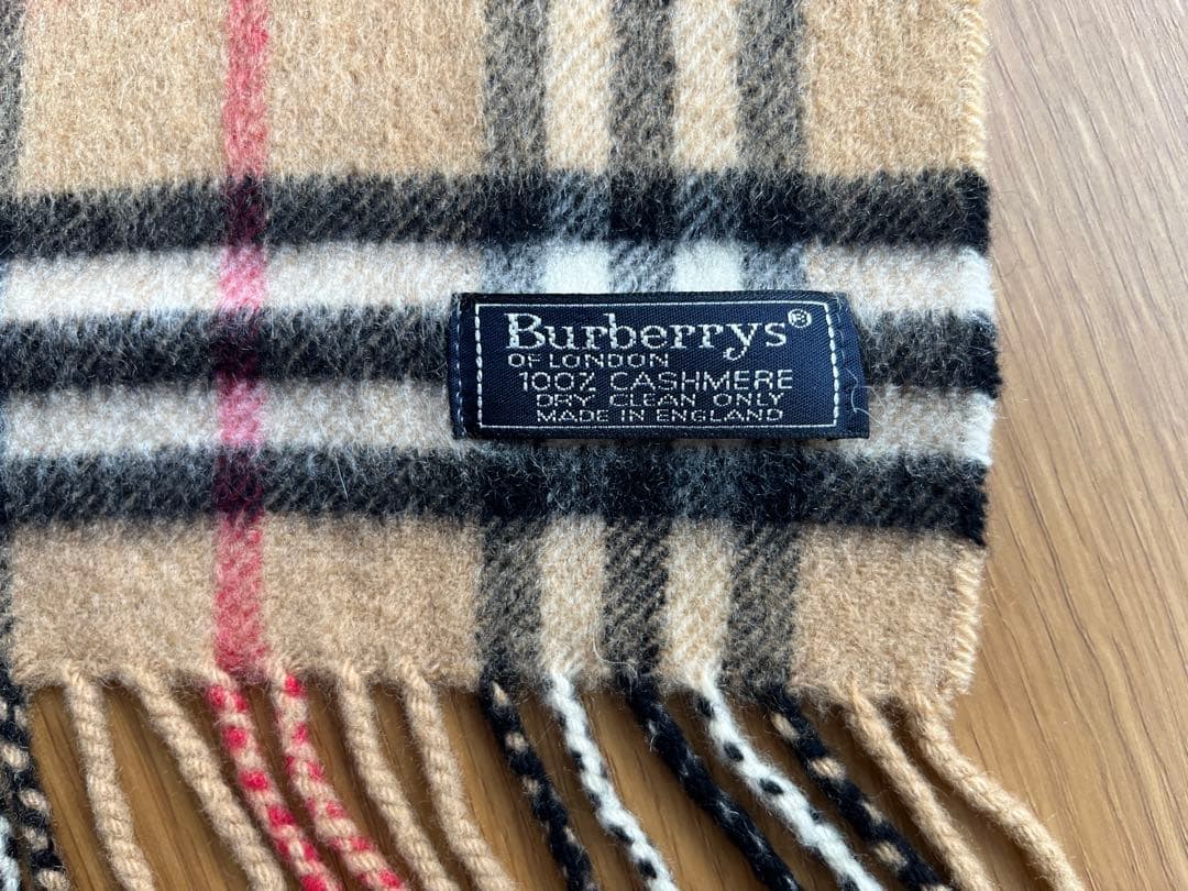 Burberrys カシミヤ タータンチェック マフラー