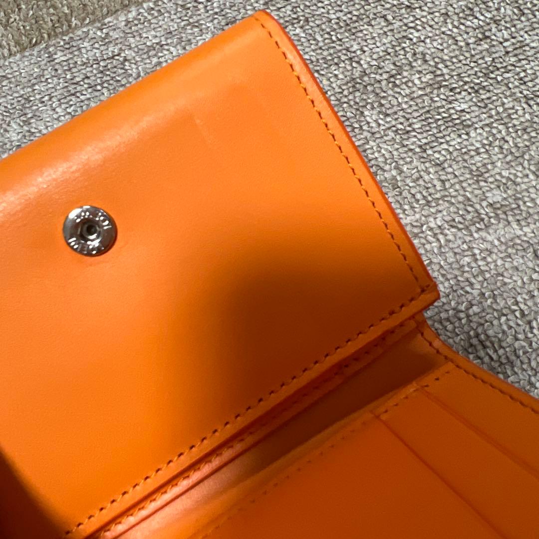 LOEWE 三つ折財布 オレンジ