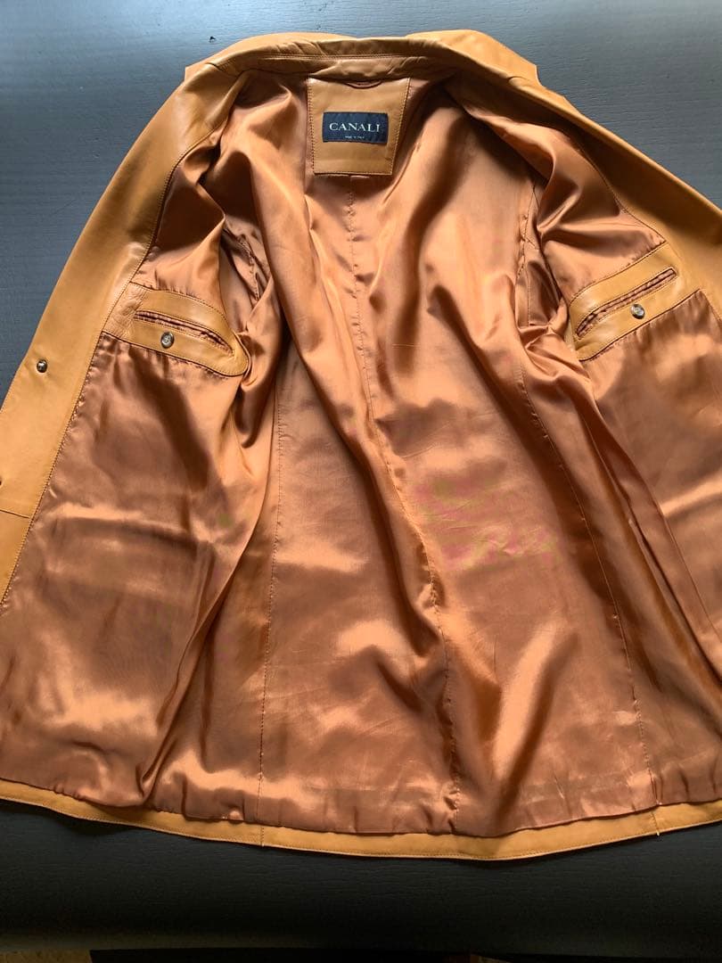 新生CANALI！　かな〜り素敵な春のラムレザー カスタム品　¥25万程
