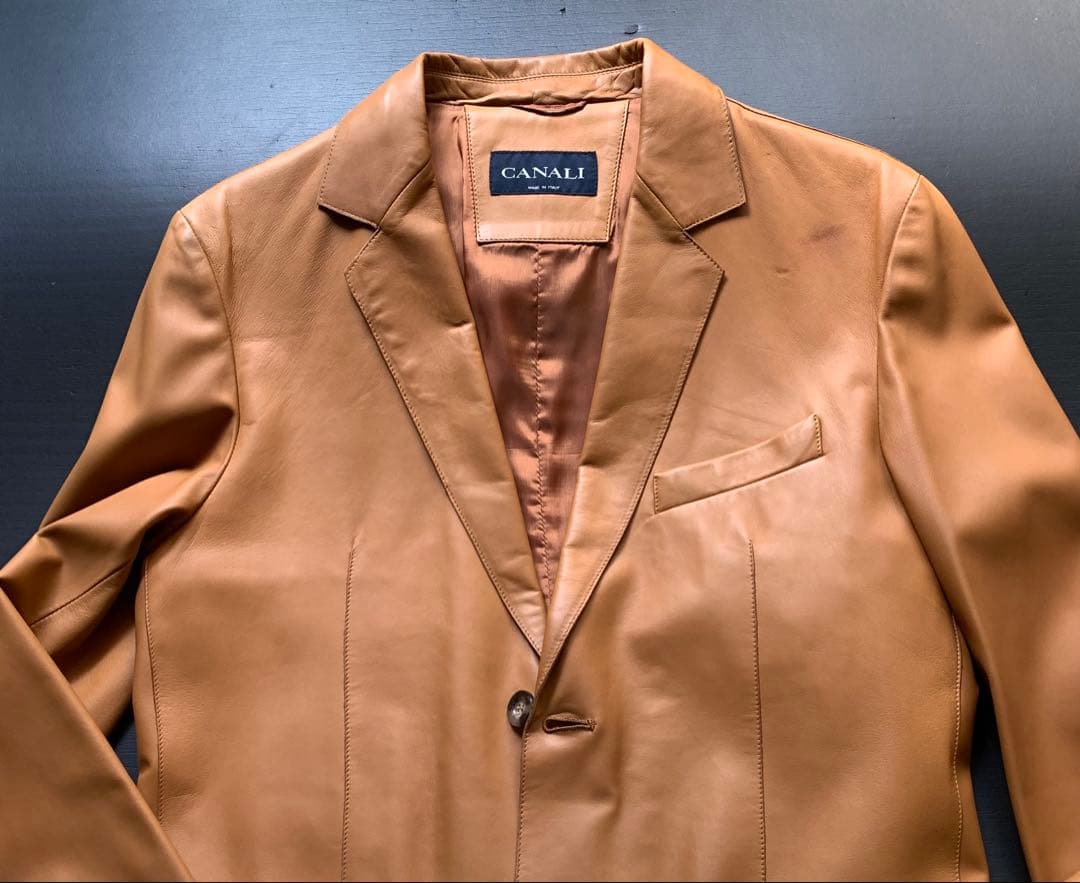 新生CANALI！　かな〜り素敵な春のラムレザー カスタム品　¥25万程
