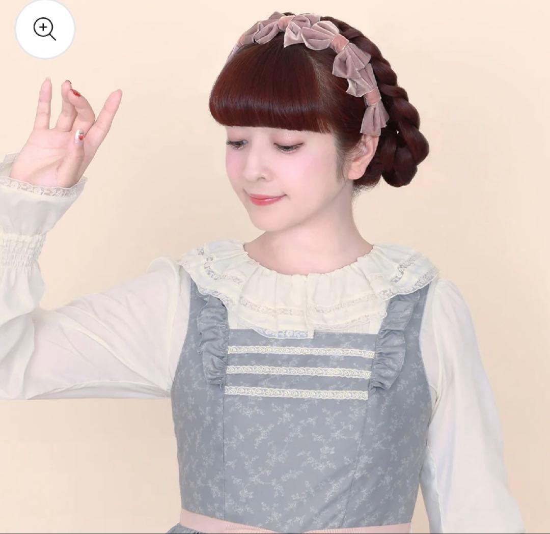 メロディバスケットリボンいっぱいカチューシャ ベルベット 新品未使用タグ付