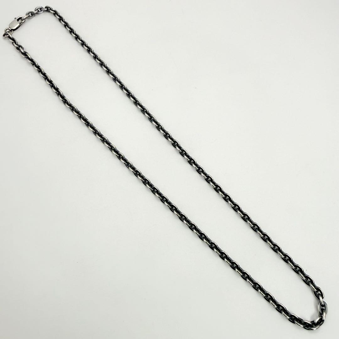 ●【美品】SILVER925 アズキチェーン 3.8mm幅 45cm