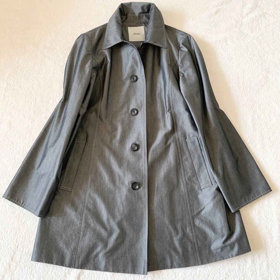 【極美品 現行タグ　XL シルク】レリアン スプリング　コート　イタリア製生地